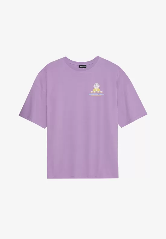 Even&Odd Print T-shirt - lilac
