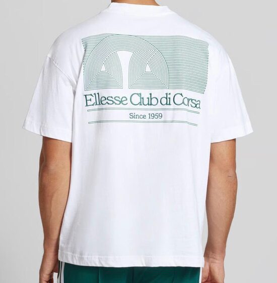 Ellesse CLUB DI CORSA TEE - Print T-shirt - white