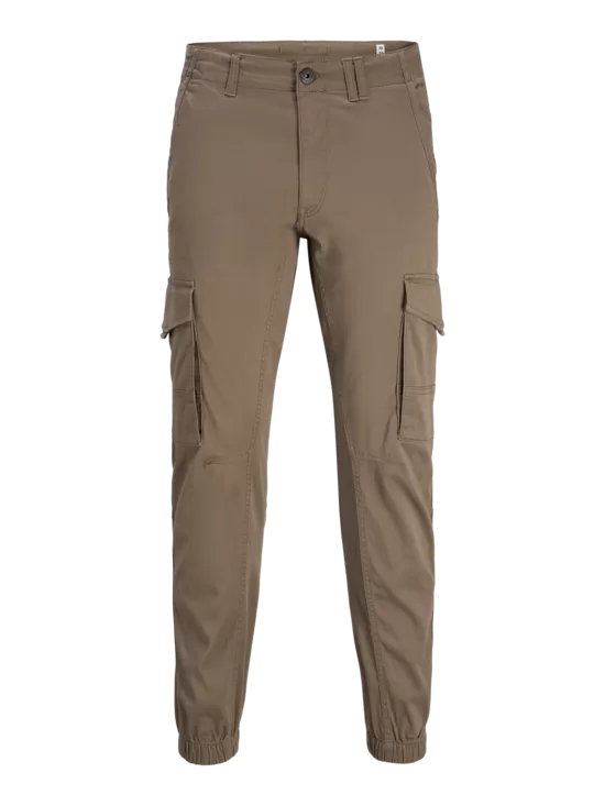 Jack & Jones JPSTPAUL FLAKE - Cargo trousers - brindle